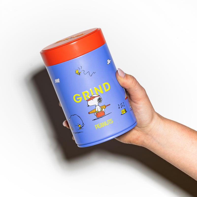 Grind x Peanuts Tin of Compostable Coffee Pods image