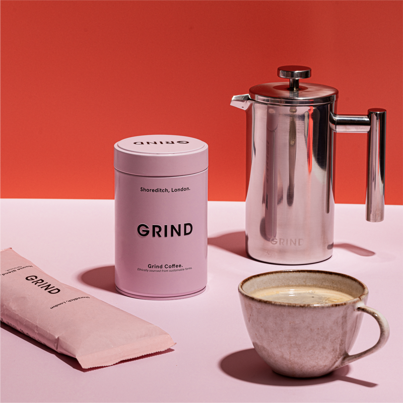 Cafetière Gift Set - Pink Tin image