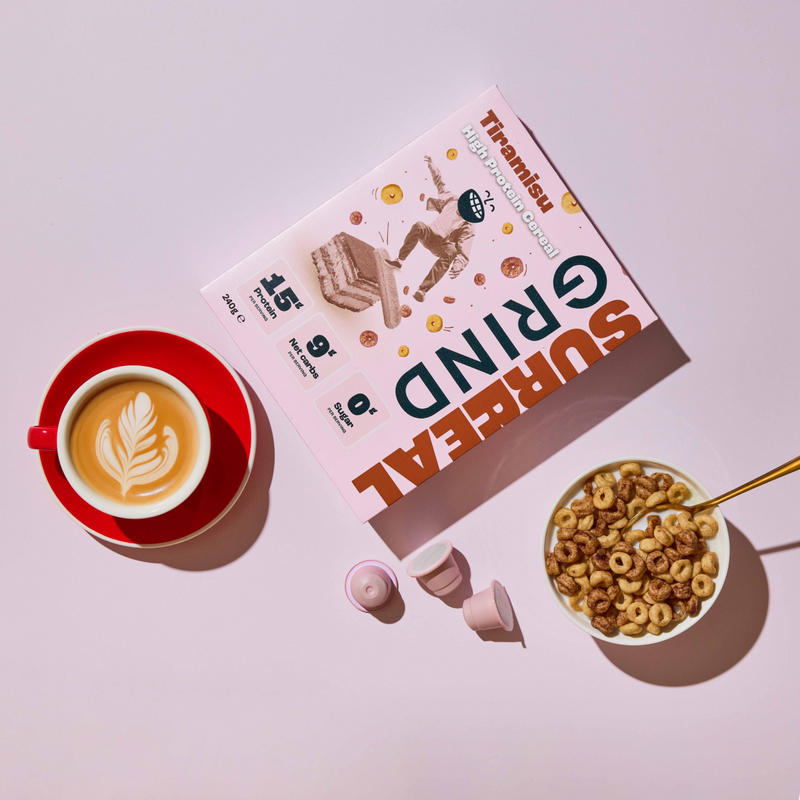 Grind x Surreal Tiramisu Cereal image