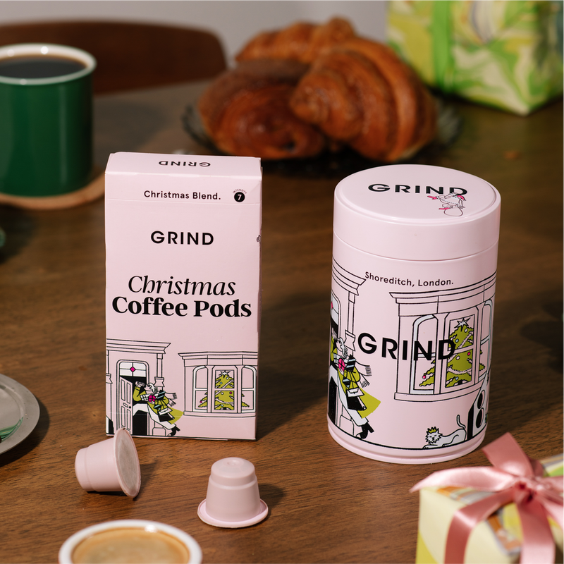 Christmas Tin of 20 Nespresso® Compatible Coffee Pods image